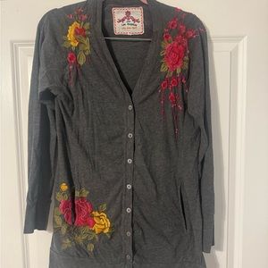 Johnny Was Cardigan button down